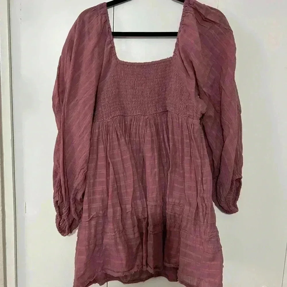 Free people, baby doll purple dress